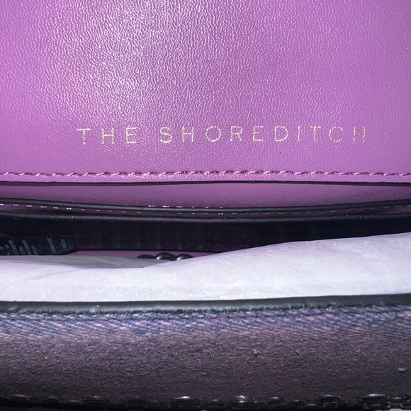 KURT GEIGER NWT Shoreditch Denim Studded Mini Convertible Shoulder Bag - Picture 13 of 15